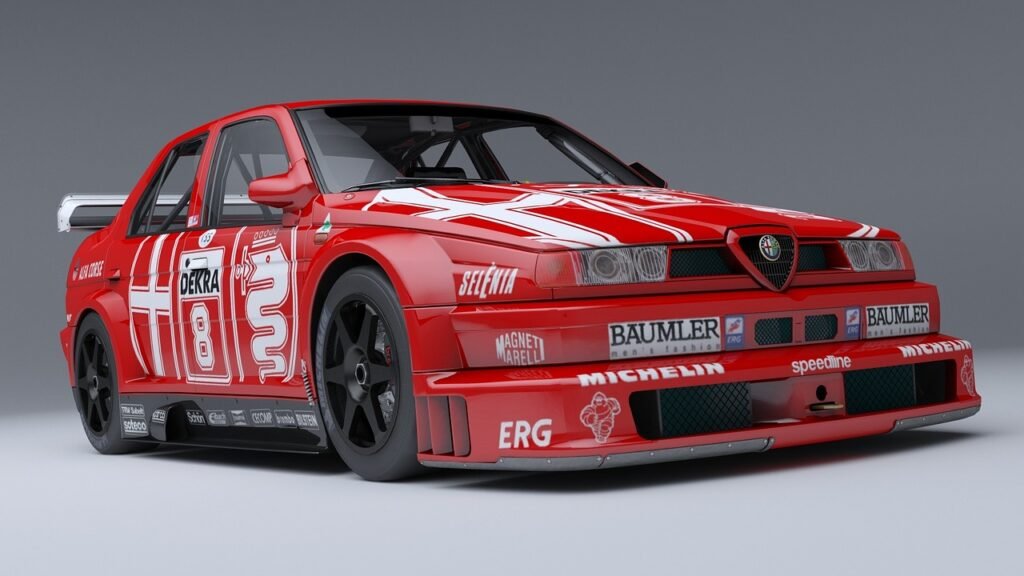 car, car wallpapers, alfa romeo 155, dtm, v6 car